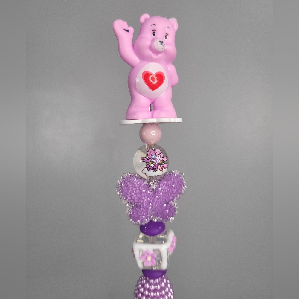 Share Bear Pencil from The Care Bears, Pink. Handmade.